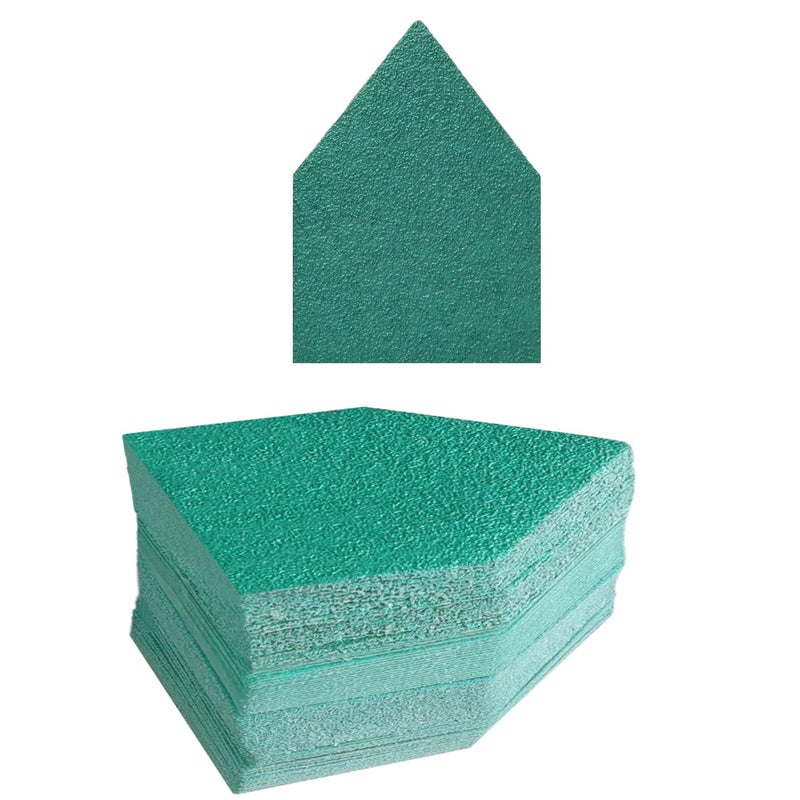 FOWOK 3.54" x 2.56" 80Pcs Detail Sanding Paper Fits M12 Fuel Sander - 60, 120, 180, 240 Grit (20 of Each) Heavy Duty Hook & Loop Cloth Sandpaper for Detail Sander -FMS80 - Image 1
